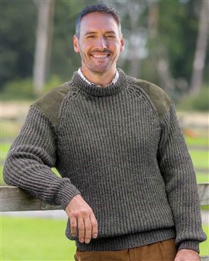 Men's fisherman knit sweater sale